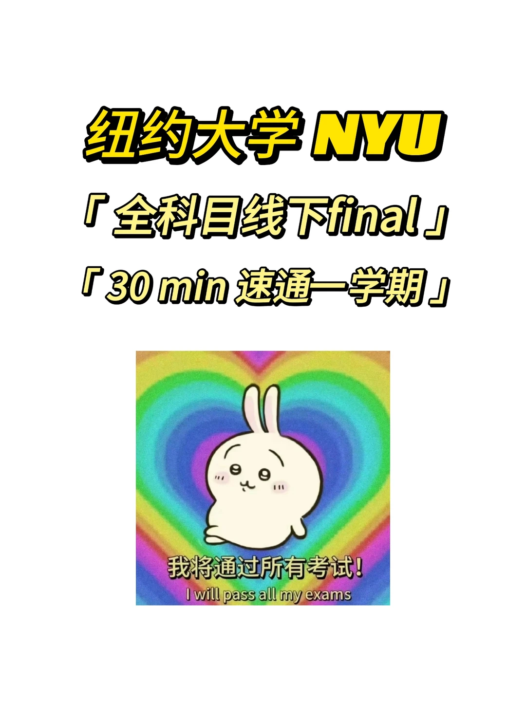 纽约大学 NYU全科目线下final如何爽拿A❓,图片 1