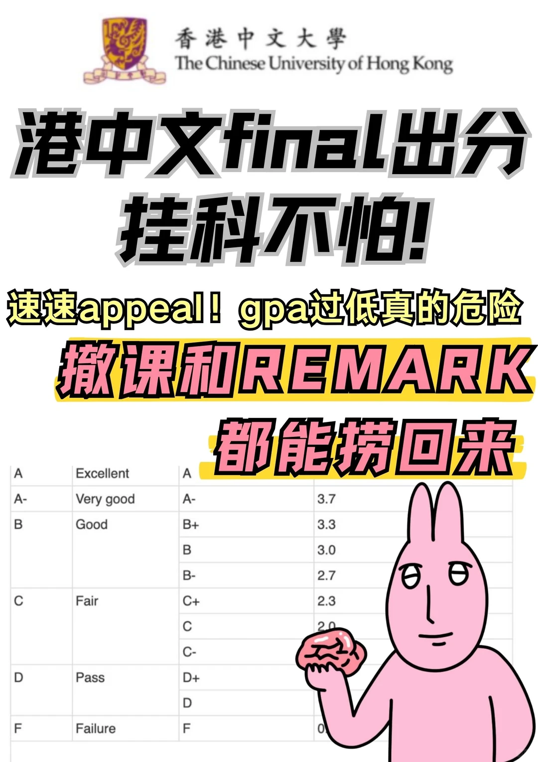 港中文挂科gpa过低真的要命!快来appeal,图片 2