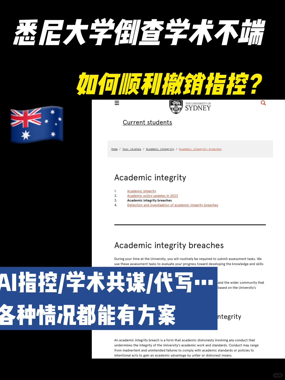 SYDNEY悉大倒查学术不端 被指控共谋怎么办,图片 2