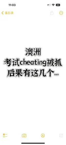 澳洲考试cheating,我真不应该捞么???