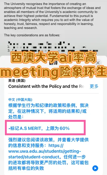 西澳大学ai率高…meeting前还和导师吵架了…