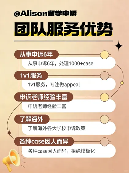 留学申诉｜服务过的学生自会为我代言
