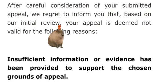 真话难听,没有evidence的appeal秒拒!!