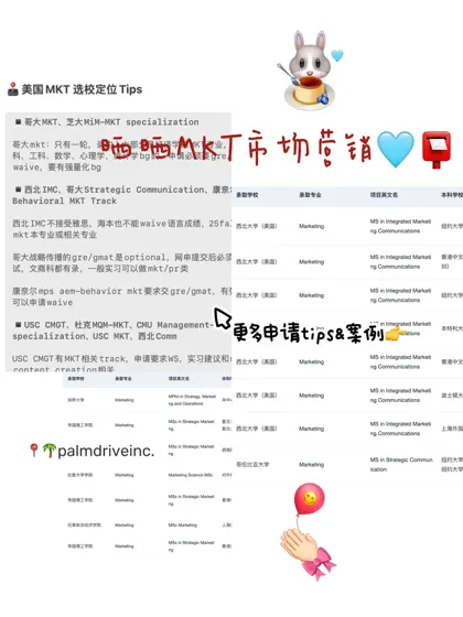 26/27fall谁要申MKT市场营销🥺