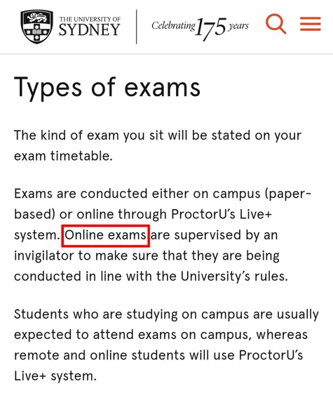 悉尼final挂科，补考不敢再挂直接转线上了