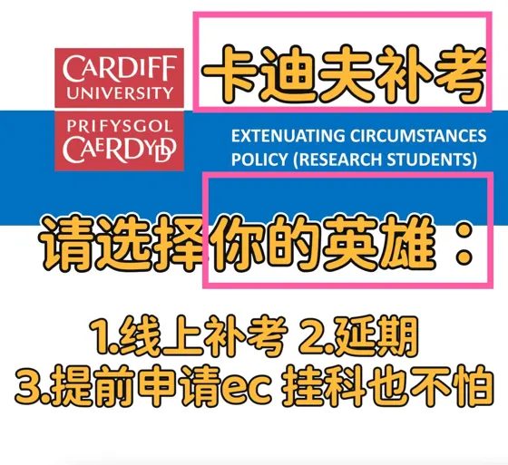 卡迪夫补考不想 2挂 重修劝退，可以...