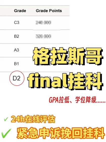 格拉斯哥挂科别慌！紧急申诉，抓紧学业翻盘