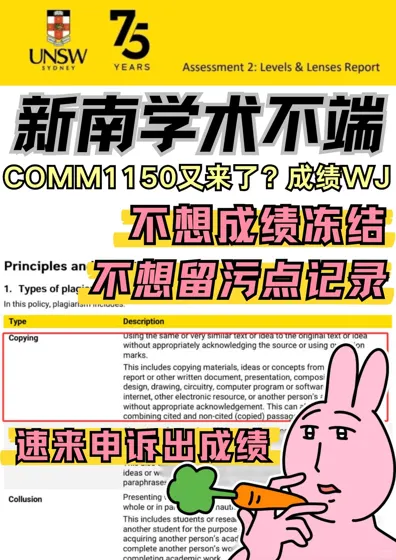 新南comm1150一年一度指控又开始了