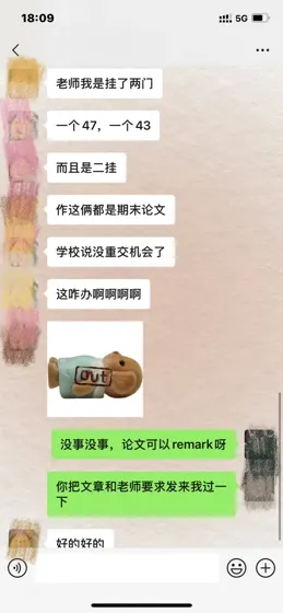 莱斯特硕士挂科，但是真的不至于重修啊！