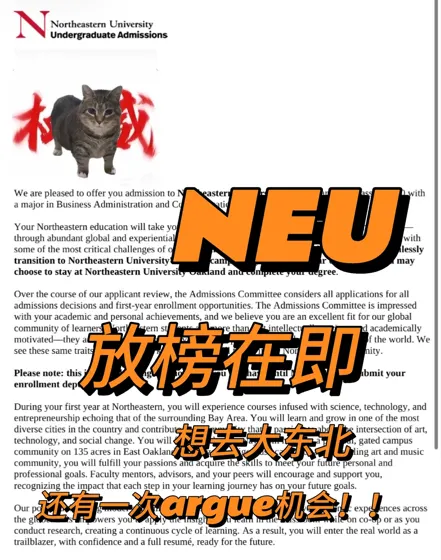 neu放榜,拒信不是终点,放弃才是