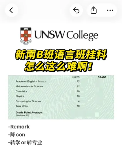 新南语言班不是有手就行啊！教授真会卡分啊！