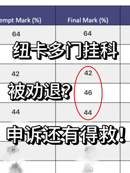 纽卡硕士挂科太多被劝退的，还不赶快去申诉！